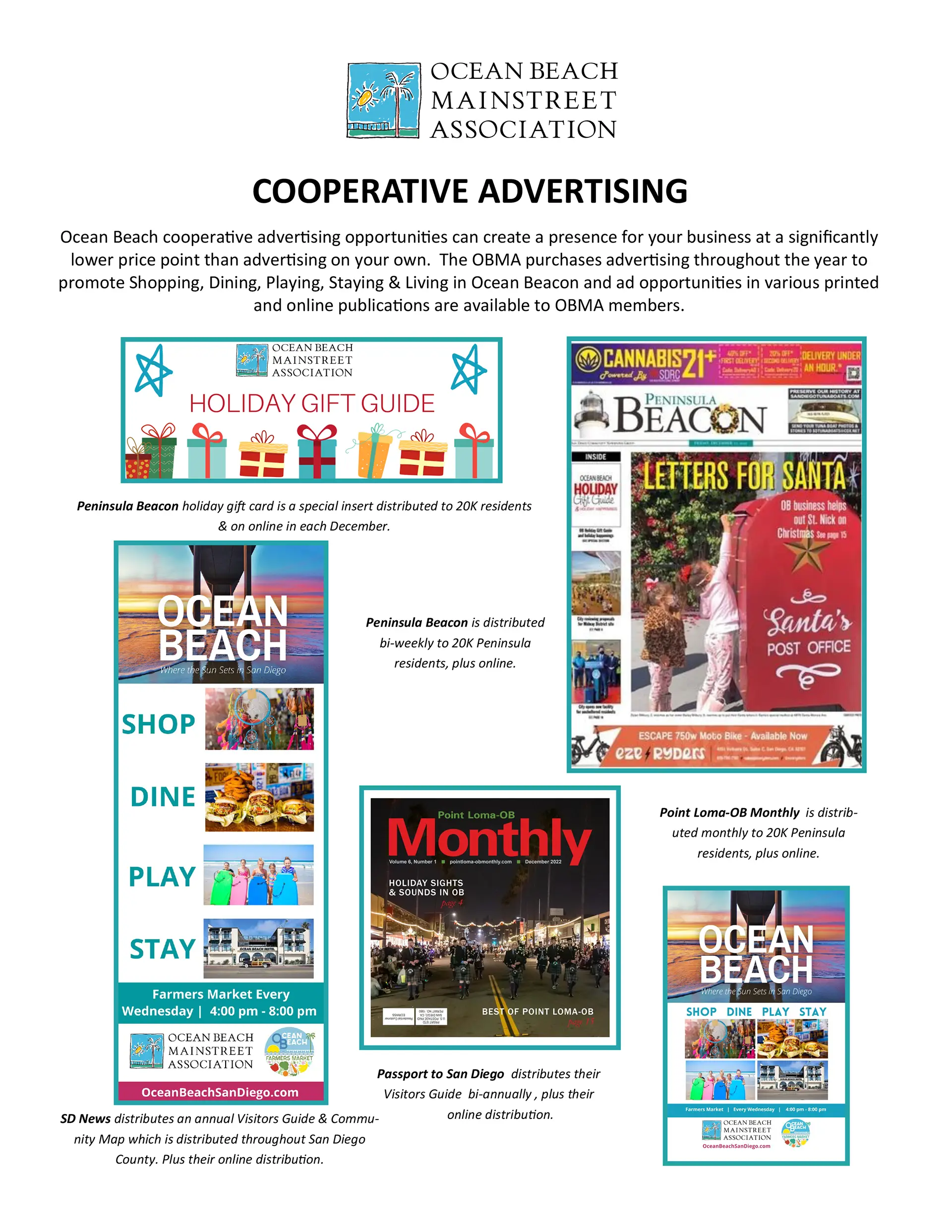 Clcik to view the OBMA Cooperative Advertising Opportunities OBMA Cooperative Advertising Opportunities