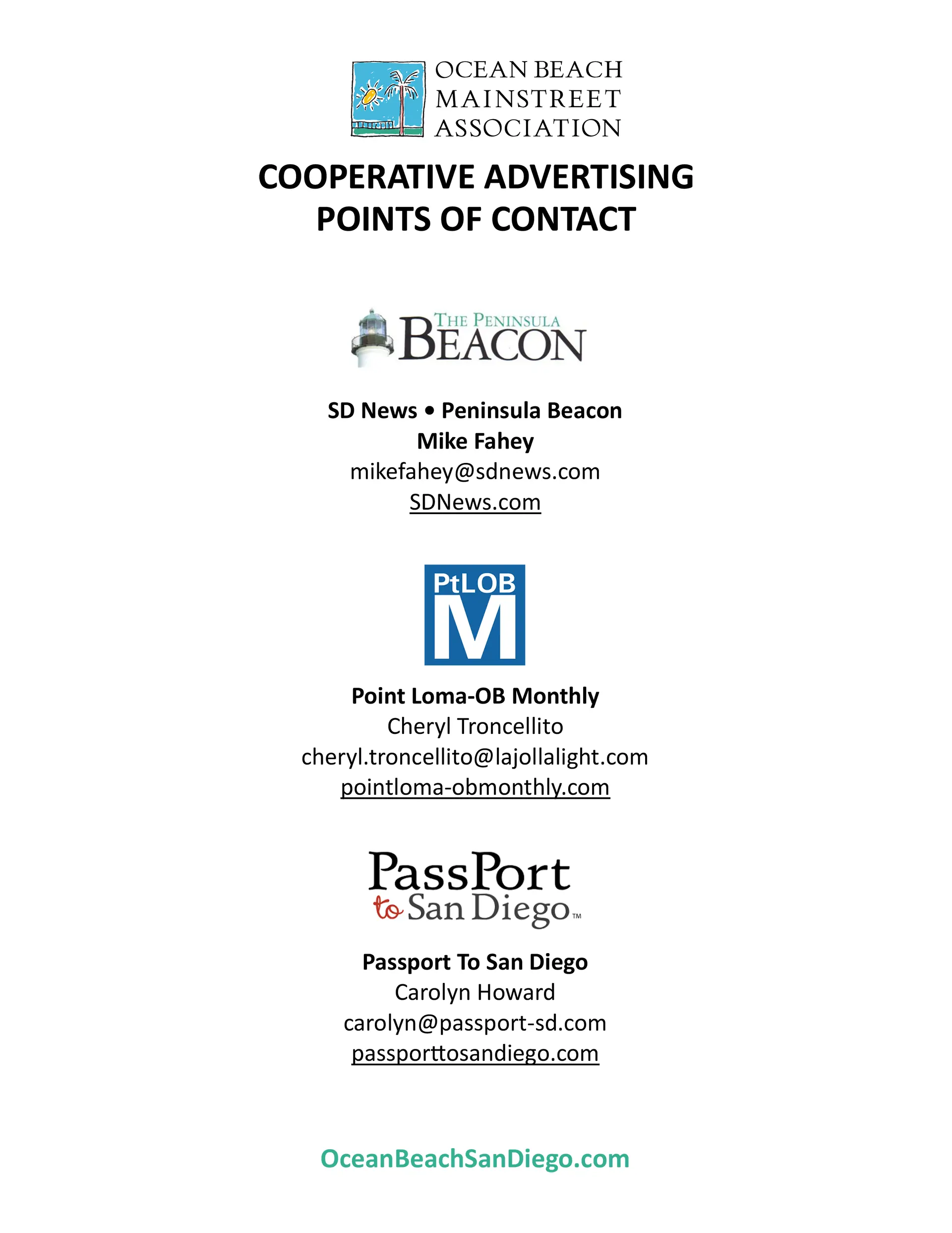 Clcik to view the OBMA Cooperative Advertising Opportunities OBMA Cooperative Advertising Opportunities