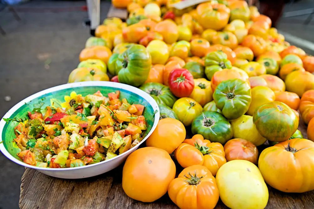 Photo of produce at the Ocean Beach Farmers Market in San Diego Ocean Beach Farmers Market Produce in San Diego California