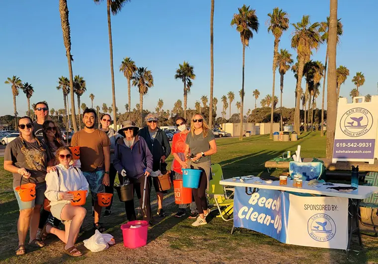 San Diego Whale Watch Ocean Beach Clean-Up