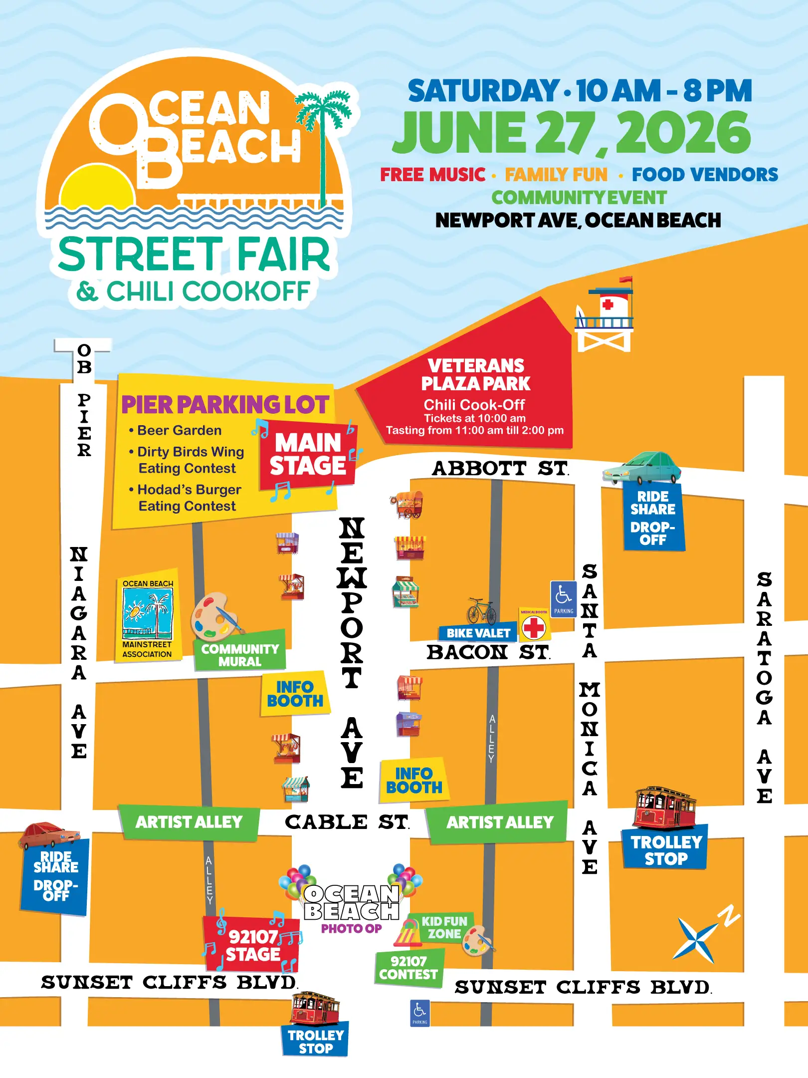 OB Street Fair & Chili Cook-Off Map OB Street Fair & Chili Cook-Off Map