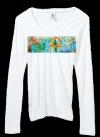 Bella Women's Long-Sleeve Longer-Length V-Neck