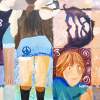 A closeup shot of the 2005 OB Community Mural