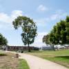 Leaving the playground and gym area 
