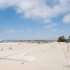 The road to Skate park and the San Diego River bridge