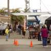 Filming of Terriers in the Hodad's parking lot